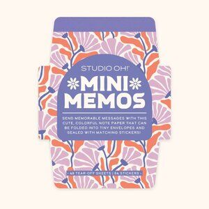 Studio Oh - Swaying Blooms Mini Memo with Stickers